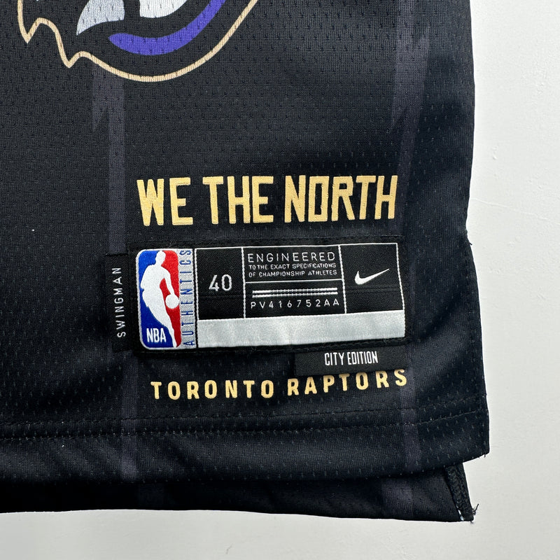 Regata Toronto Raptors City 2025 Masculina - Preta