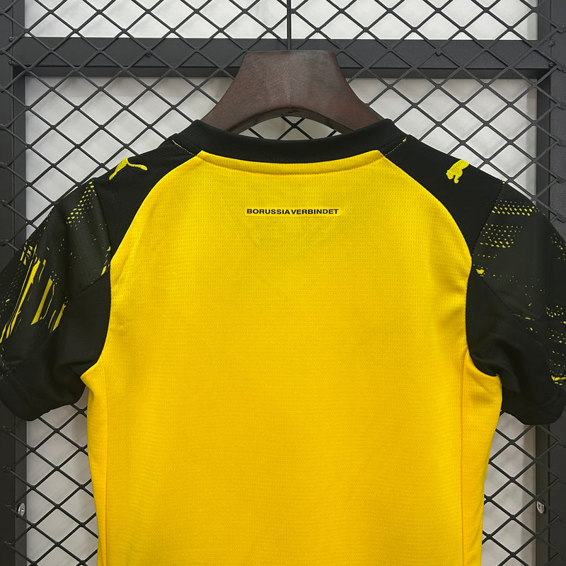 Kit Infantil Borussia Dortmund 25/26 Puma - Amarela