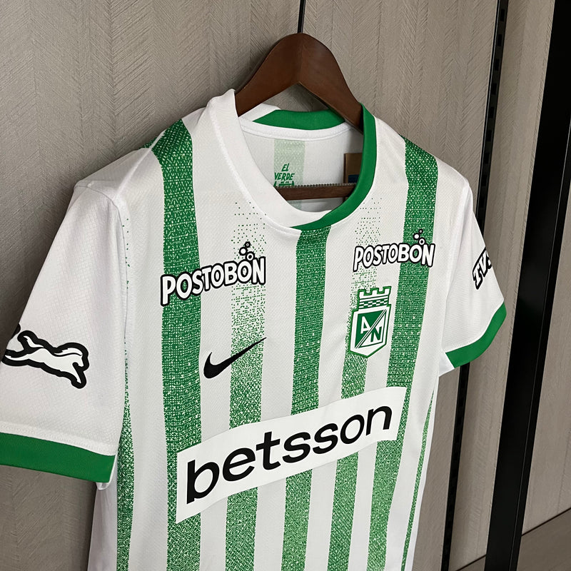Camisa Atlético Nacional Colômbia 25/26 Nike - Branca e Verde
