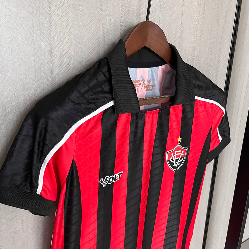 Camisa Vitória Feminina 2025 Volt - Rubro Negra