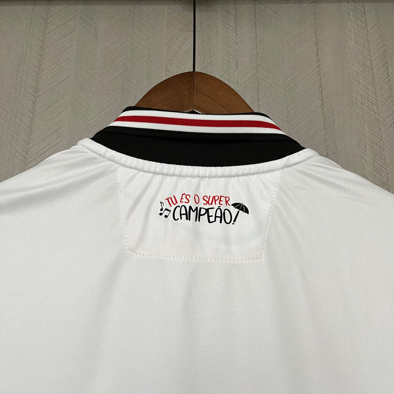 Camisa Santa Cruz 2025 Volt Coral - Branca