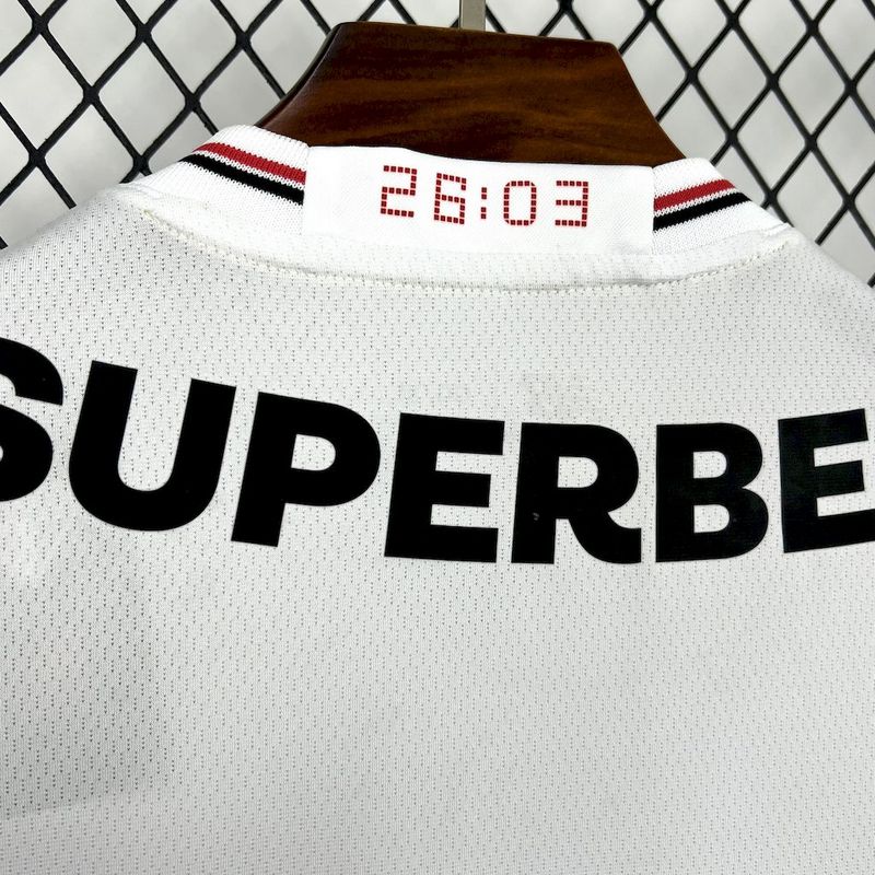 Camisa São Paulo [Com Patrocínio] 2025 New Balance - Branca