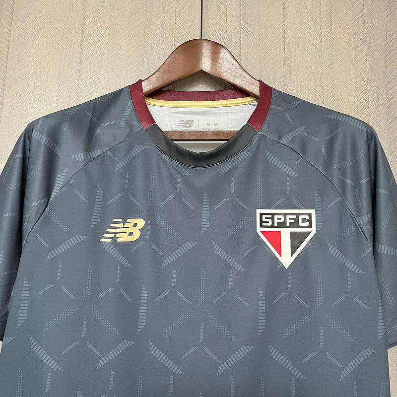 Camisa São Paulo Treino 2025 New Balance - Cinza