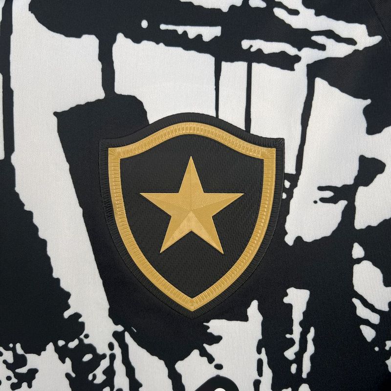 Camisa Botafogo 2025 Rebook - Preta e Branca