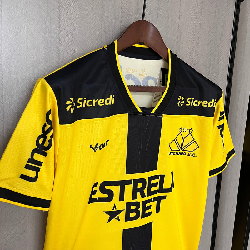 Camisa Criciúma 2025 Volt - Amarela e Preta