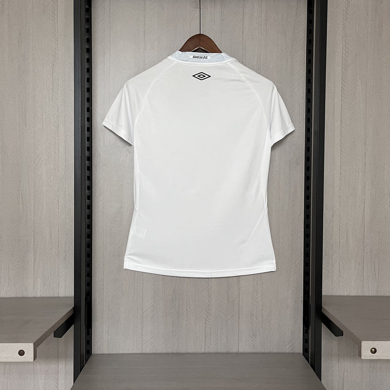 Camisa Santos Feminina 2025 Umbro - Branca