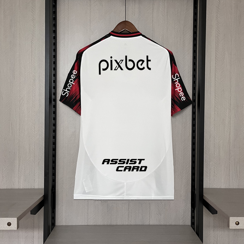 Camisa Flamengo [Com Patrocínio] 2025 Adidas - Branca