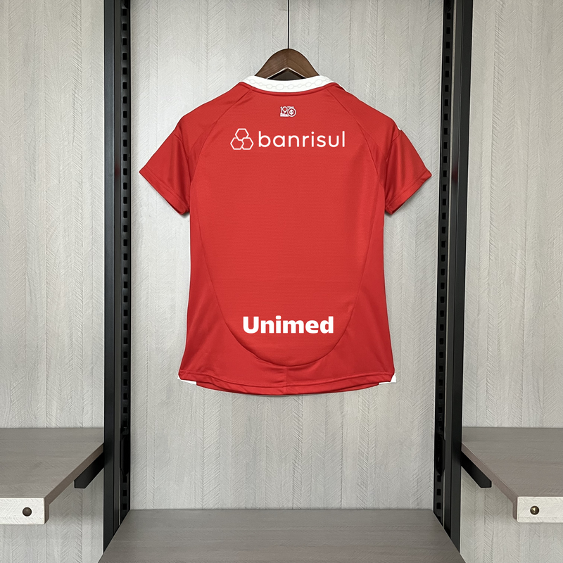 Camisa Internacional [Com Patrocínio] Feminina 2025 Adidas - Vermelha
