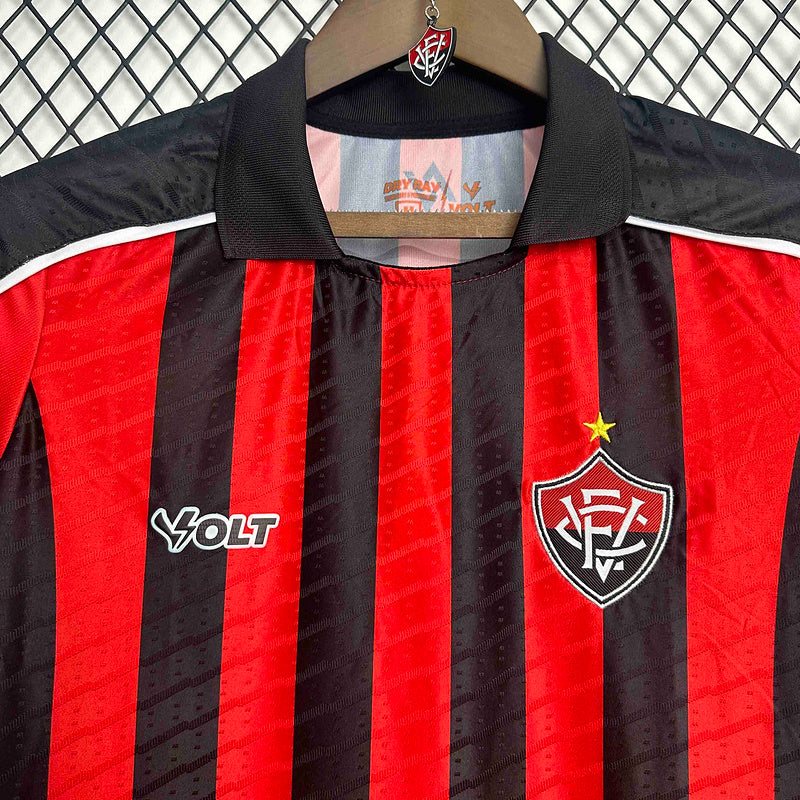 Camisa Vitória Feminina 2025 Volt - Rubro Negra