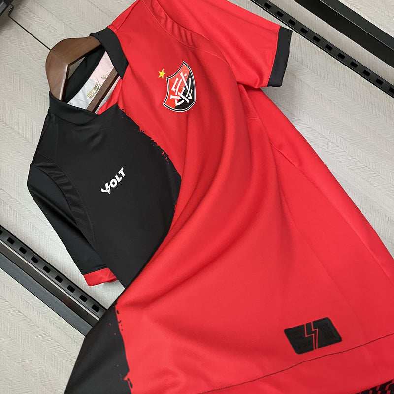 Camisa Vitória 2025 Volt Copa de Nordeste - Vermelha e Preta