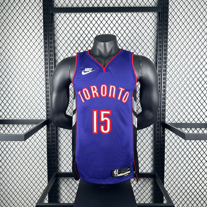 Regata Toronto Raptors Retrô 2025 Masculina - Roxa