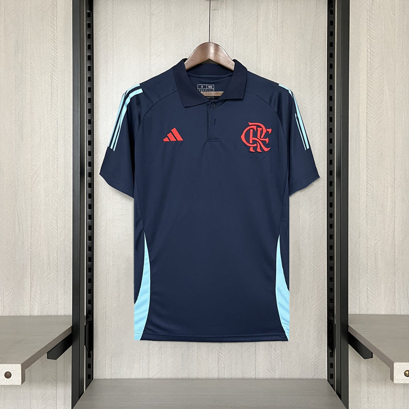 Camisa Flamengo Polo 2025 Adidas - Azul Escuro