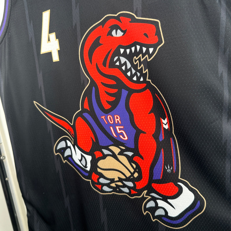 Regata Toronto Raptors City 2025 Masculina - Preta