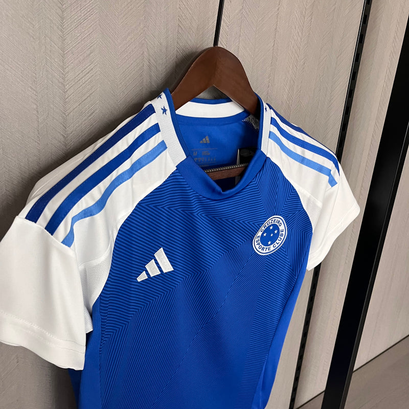 Camisa Cruzeiro Feminina 2025 Adidas - Azul