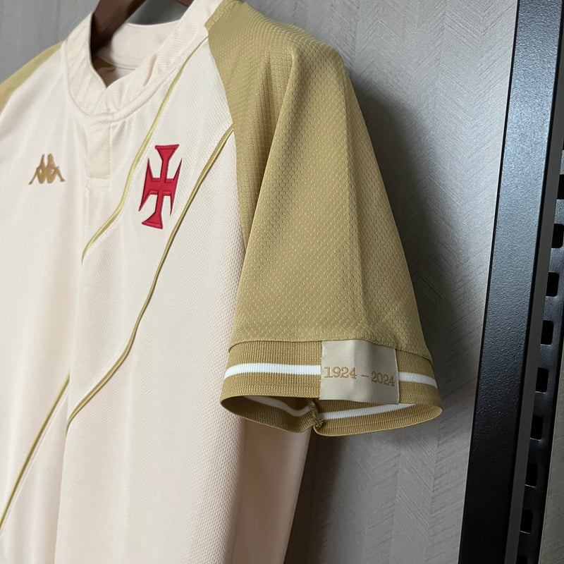 Camisa Vasco da Gama Feminina 2024 Kappa - Bege