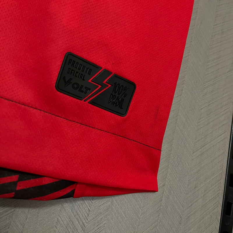 Camisa Vitória Feminina 2025 Volt - Vermelha e Preta