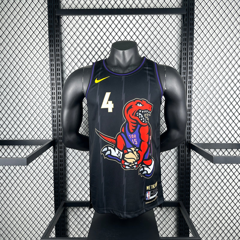 Regata Toronto Raptors City 2025 Masculina - Preta