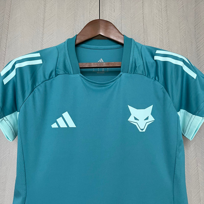 Camisa Cruzeiro Treino Feminina 2025 Adidas - Azul