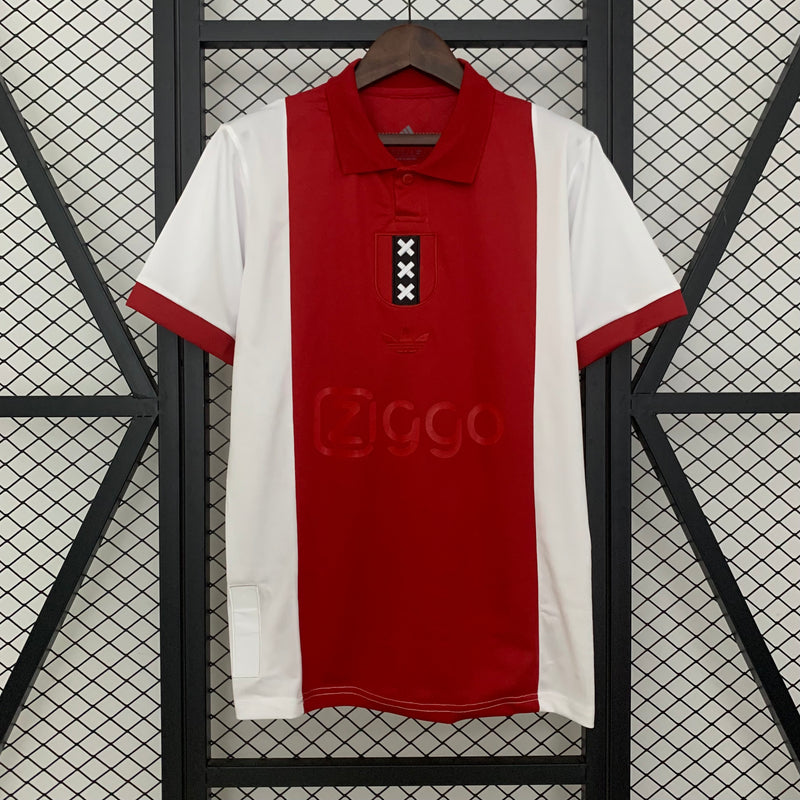 Camisa Ajax Edição Comemorativa 25/26 Adidas - Branca e Vermelha