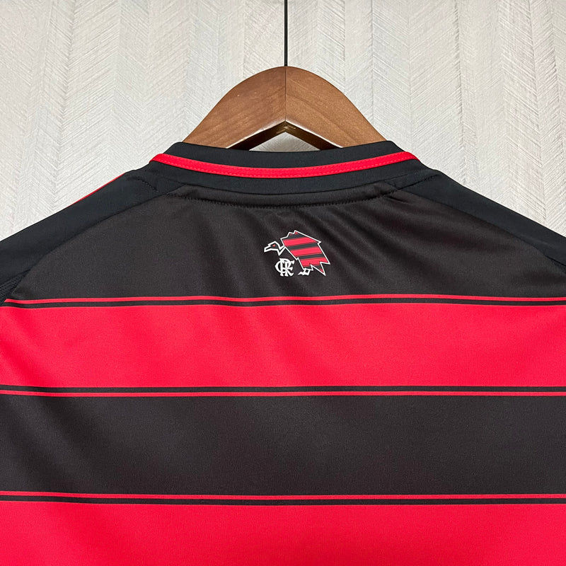 Camisa Flamengo [Com Patrocínio] Feminina 2025 Adidas - Rubro Negro