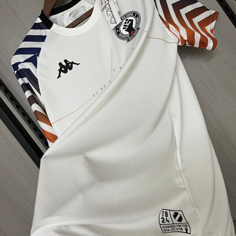 Camisa Vasco da Gama Consciência Negra 2024 Kappa - Branca