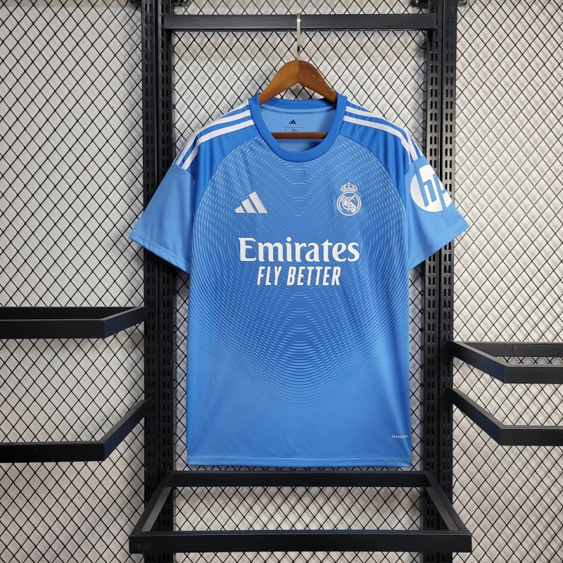 Camisa Real Madrid Goleiro 25/26 Adidas - Azul