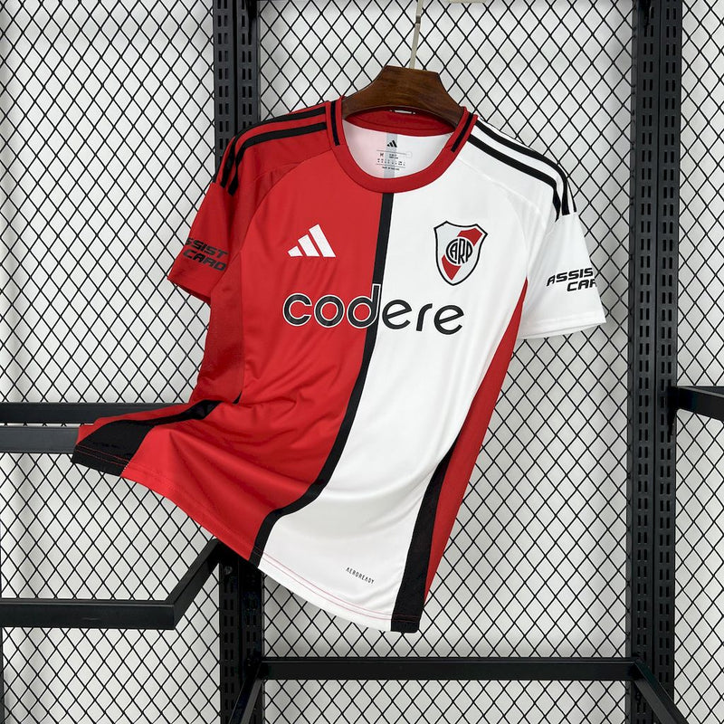Camisa River Plate 2025 Adidas - Branco e Vermelho