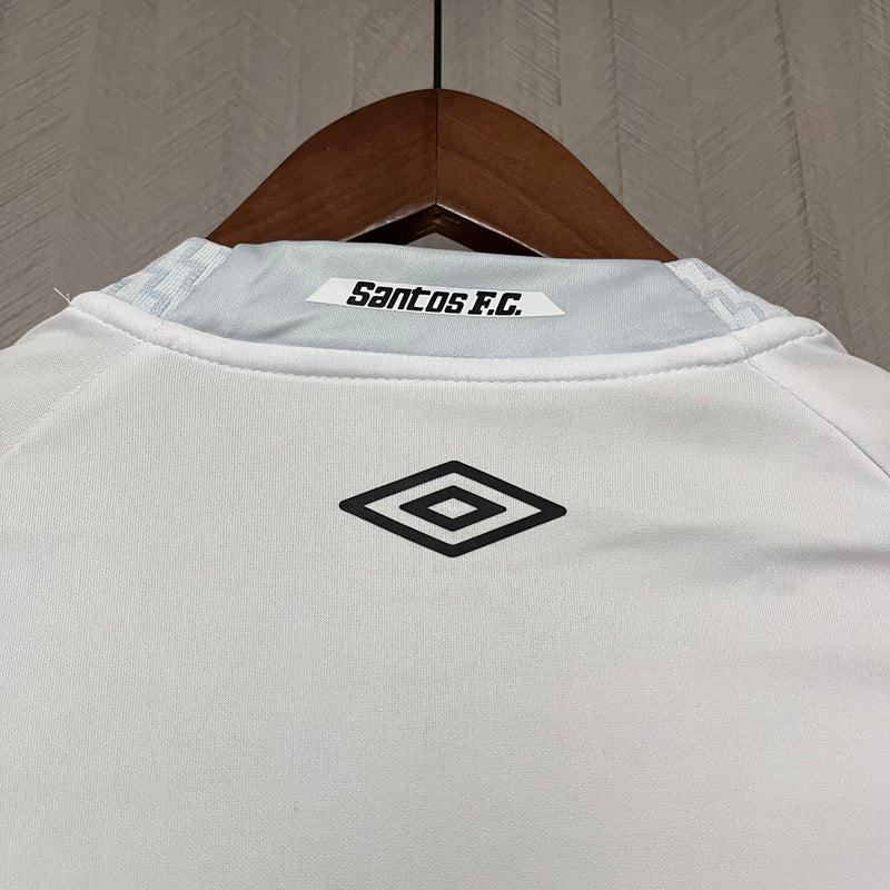 Camisa Santos Feminina 2025 Umbro - Branca
