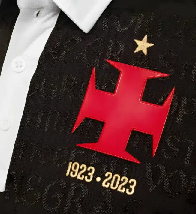 Camisa Negra Vasco III 23/24 Kappa - Preto