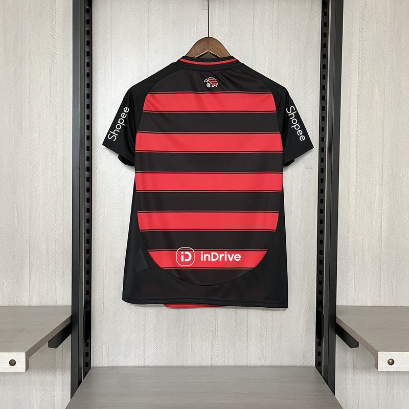 Camisa Flamengo [Com Patrocínio] Feminina 2025 Adidas - Rubro Negro