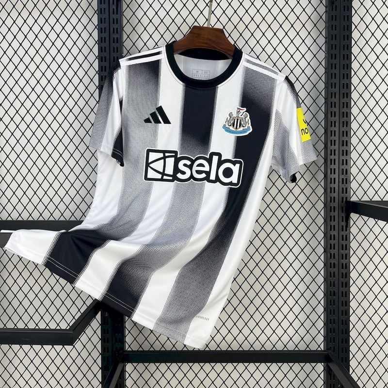 Camisa Newcastle United  25/26 Adidas - Preto e Branco