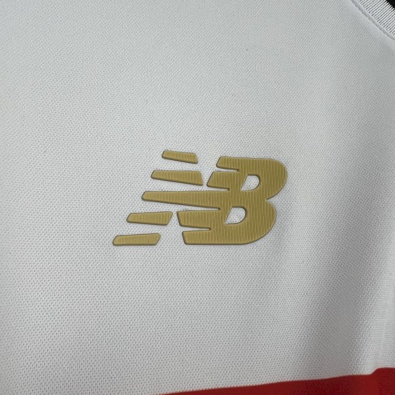 Camisa São Paulo [Com Patrocínio] 2025 New Balance - Branca