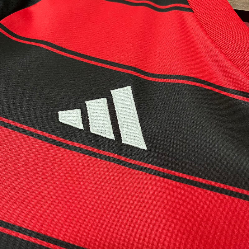 Camisa Flamengo [Com Patrocínio] Feminina 2025 Adidas - Rubro Negro
