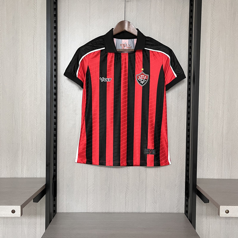 Camisa Vitória Feminina 2025 Volt - Rubro Negra