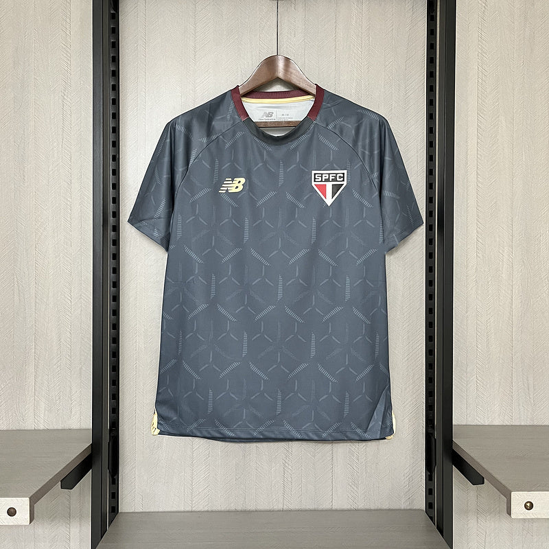 Camisa São Paulo Treino 2025 New Balance - Cinza