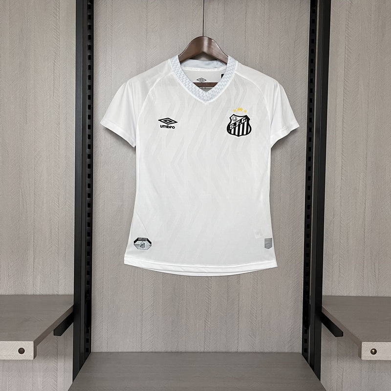 Camisa Santos Feminina 2025 Umbro - Branca