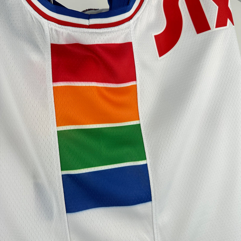 Regata Philadelphia 76ers City Masculina 2025 - Branca