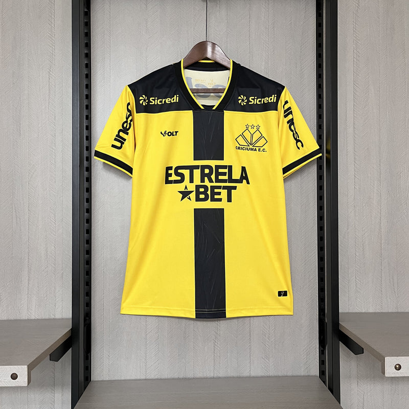 Camisa Criciúma 2025 Volt - Amarela e Preta