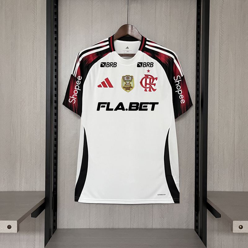 Camisa Flamengo [Com Patrocínio] 2025 Adidas - Branca