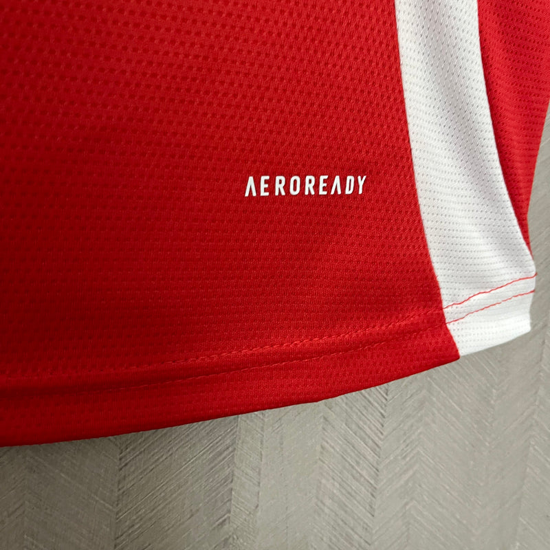Camisa Internacional [Com Patrocínio] Feminina 2025 Adidas - Vermelha