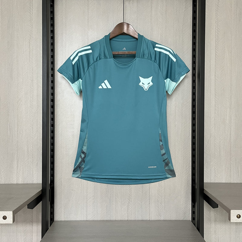 Camisa Cruzeiro Treino Feminina 2025 Adidas - Azul