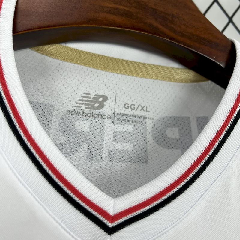 Camisa São Paulo [Com Patrocínio] 2025 New Balance - Branca